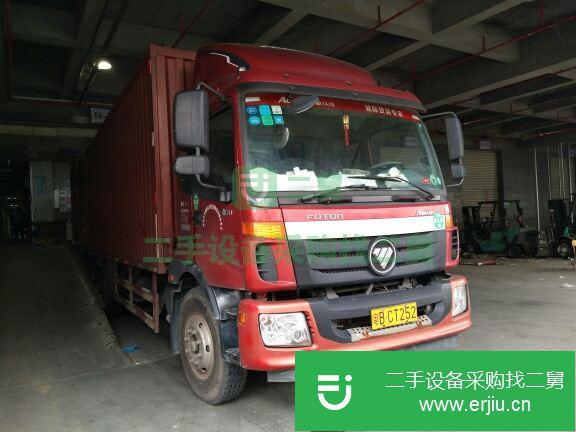 廣東出售二手福田歐馬可C系170馬力排半廂式貨車