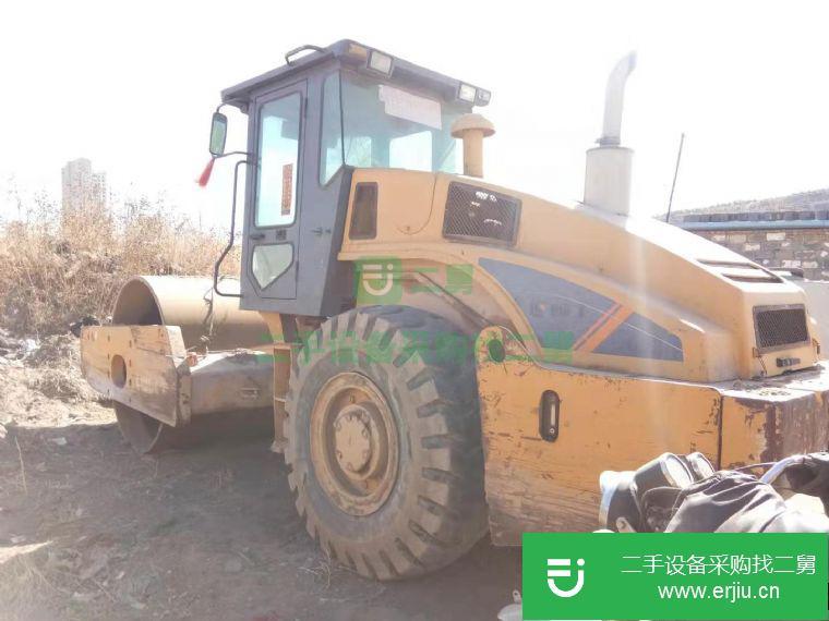 陜西出售二手柳工22單驅壓路機