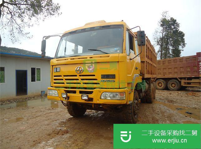 貴州出售二手紅巖金剛后八輪自卸車