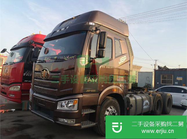 山東出售二手一汽解放J6雙驅輕體牽引車
