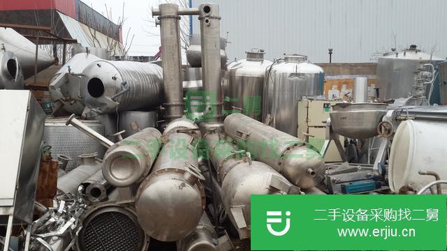 山東出售二手8噸三效四體濃縮蒸發器