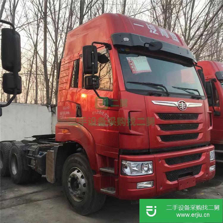 山東出售二手解放后八輪牽引車