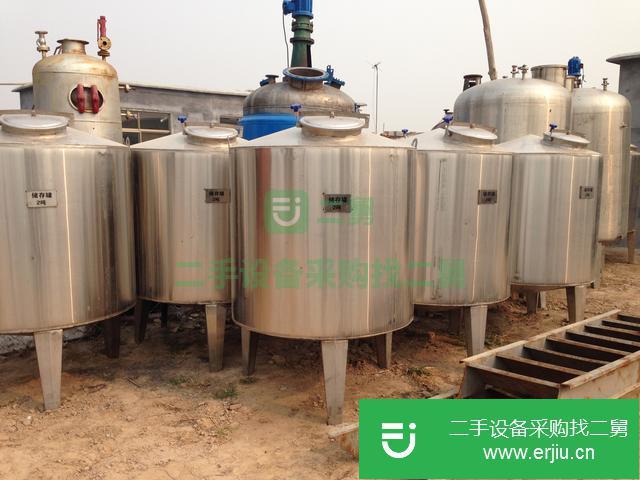 山東出售二手50噸不銹鋼儲罐