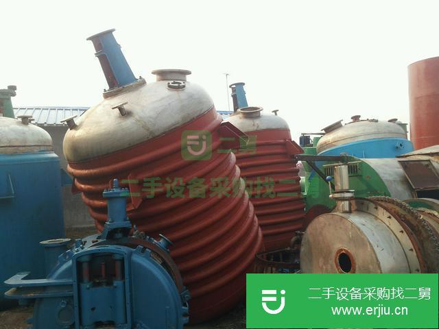 山東出售二手10噸搪瓷反應釜