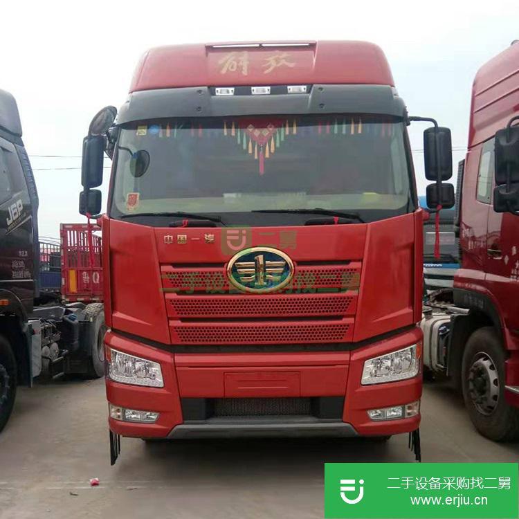 山東出售二手J6P解放420馬力牽引車