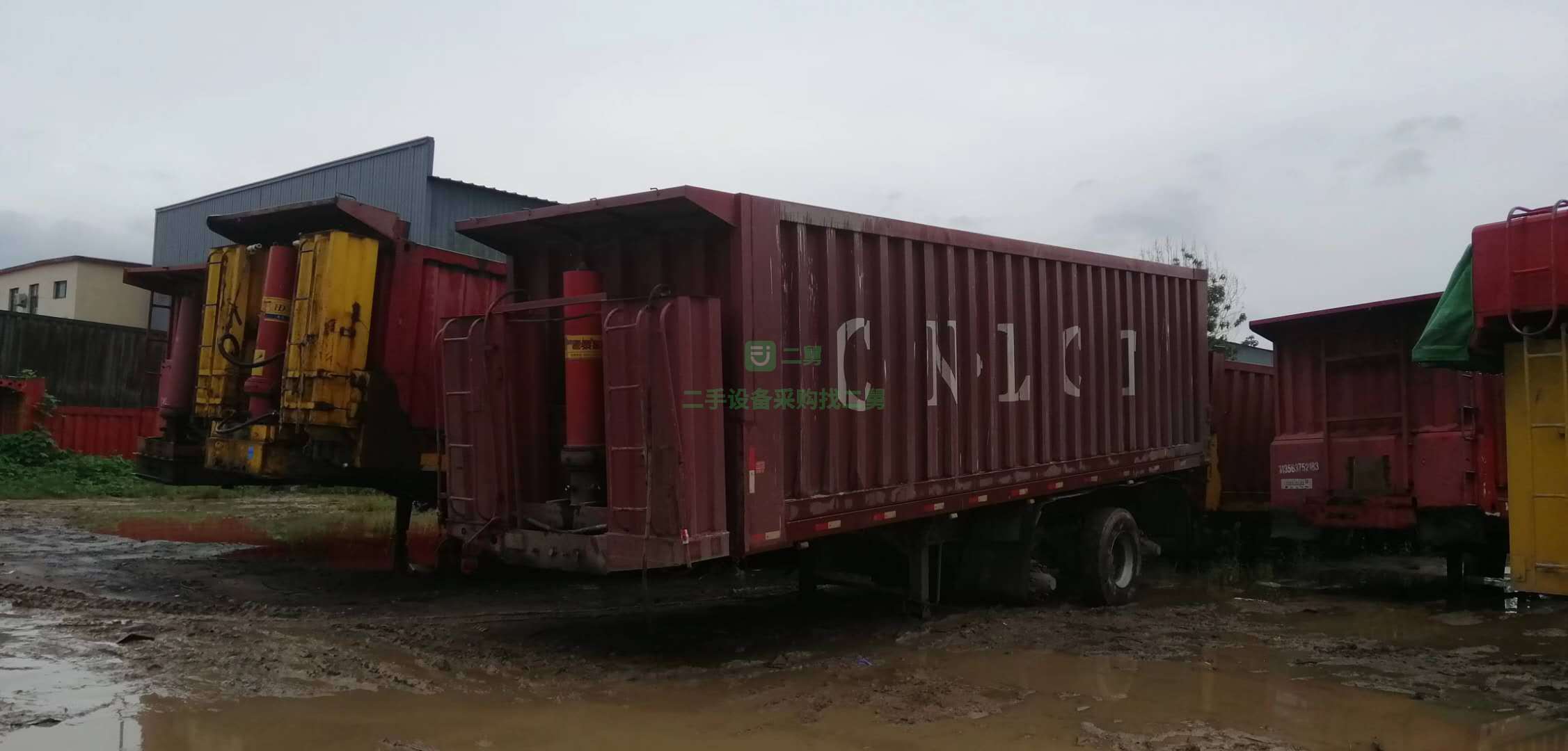 山東轉(zhuǎn)讓二手集裝箱9.5米后翻自卸車手續(xù)齊全