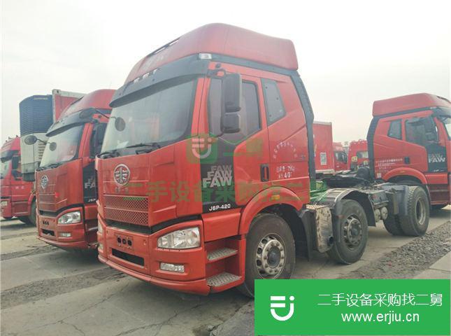 山東出售二手一汽解放420馬力6X4牽引車