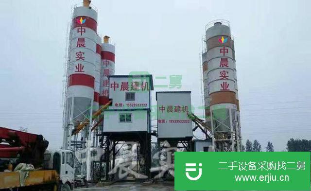 河南出售二手2HZS180混凝土攪拌站