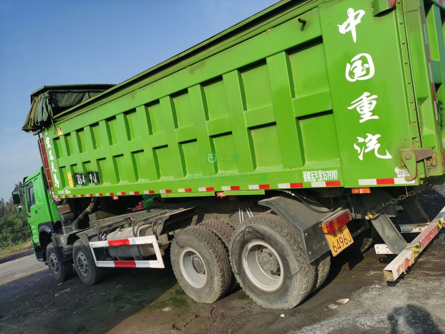 河北出售19年豪沃自卸車，8.2米貨箱，國五排放