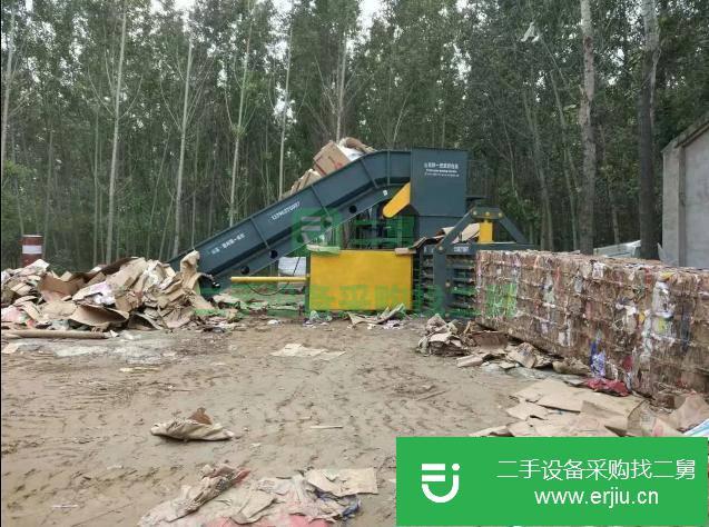 山東出售二手廢紙壓包機
