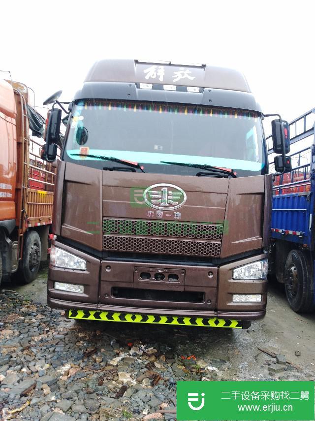 江西出售二手國五一汽解放J6P平板貨車