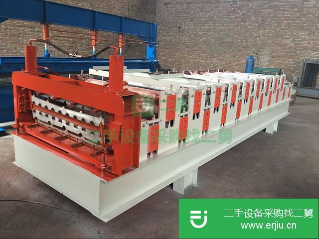 河北出售二手全自動840-900雙層壓瓦機