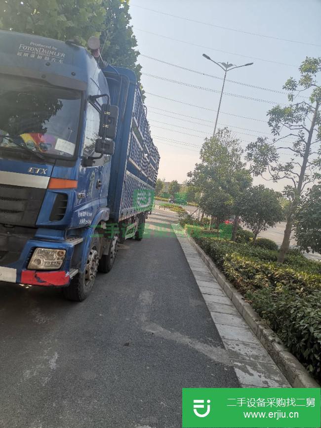 河南出售二手福田歐曼倉(cāng)欄前四后四貨車