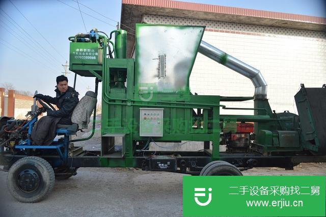 河北出售二手新型飼草壓塊機