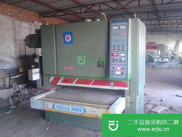 遼寧出售二手1300木工雙砂架砂光機(jī)
