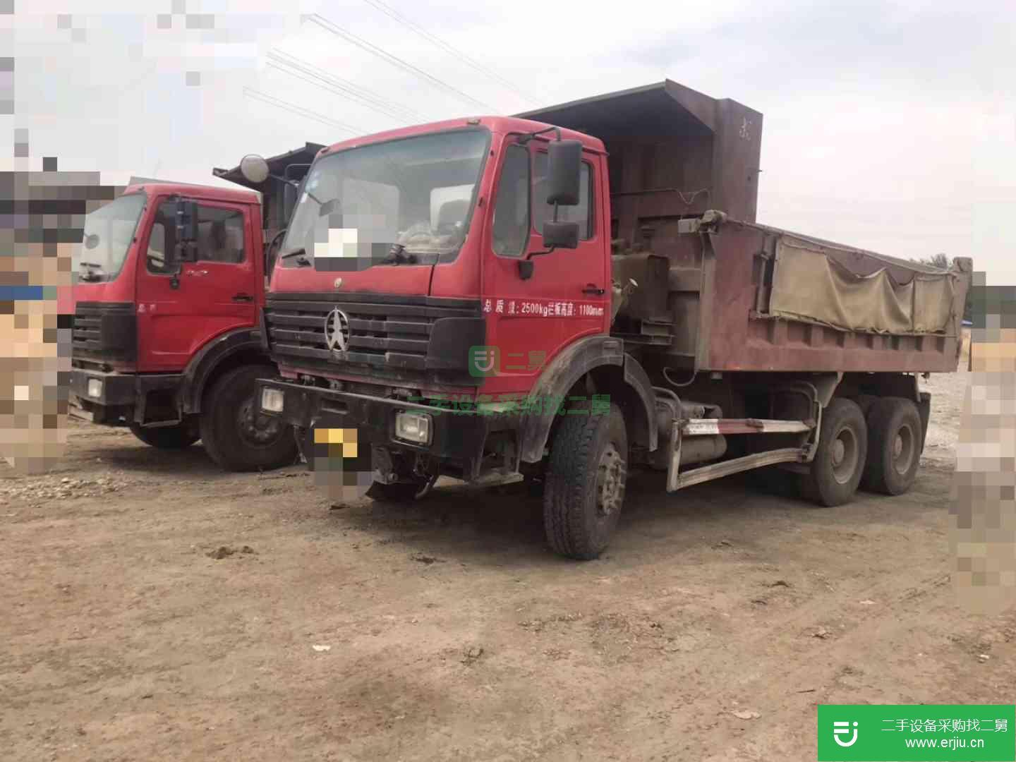 遼寧省出售二手北奔重汽8X4工程自卸車
