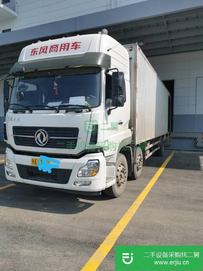 湖北出售二手東風天龍前四后四廂式貨車