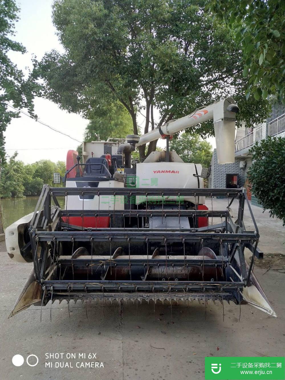 湖北出售二手洋馬70G全喂入稻麥收割機