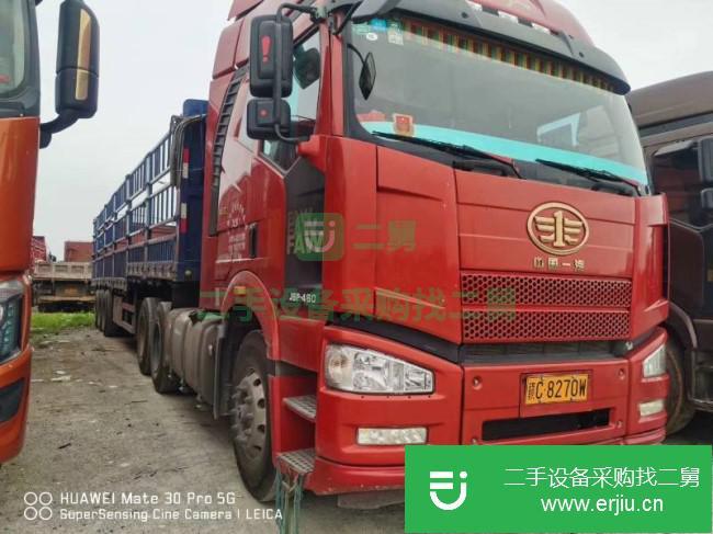 江西出售二手一汽解放J6P國五半掛車
