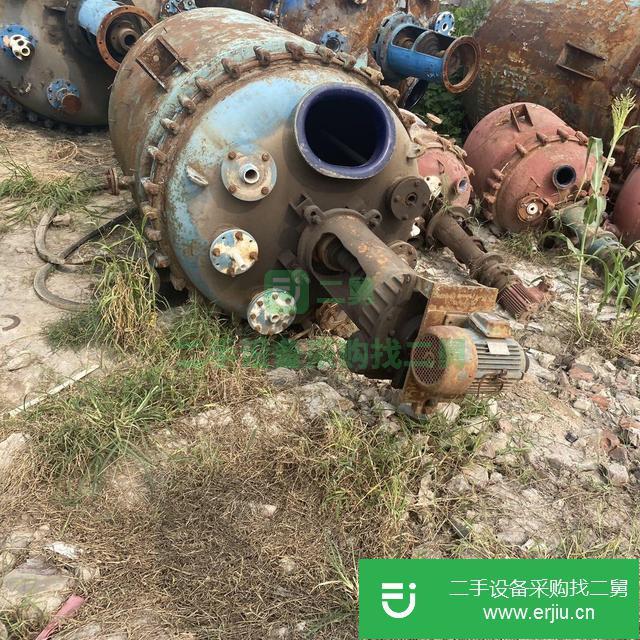 山東出售二手搪瓷不銹鋼反應釜