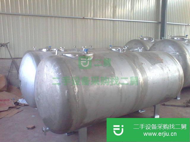 山東出售二手不銹鋼臥式儲罐