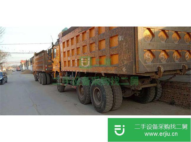 山西出售二手陜汽重卡后八輪工程自卸翻斗車