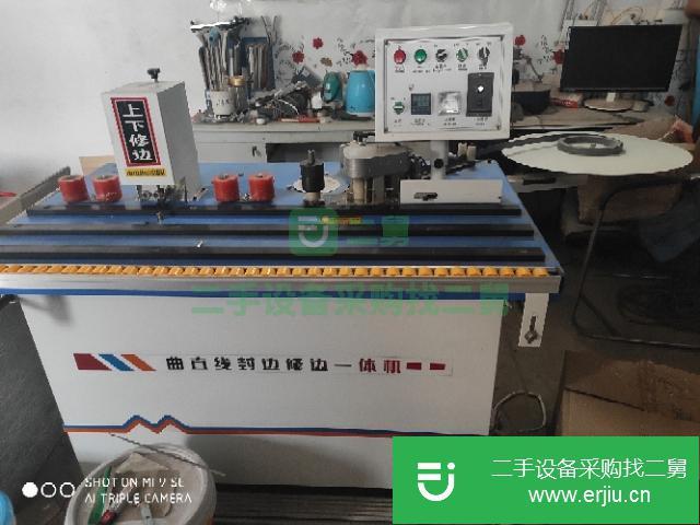 山東出售二手雙面涂膠封邊修邊機
