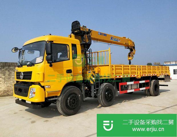 湖北出售二手東風天龍前四后八隨車吊