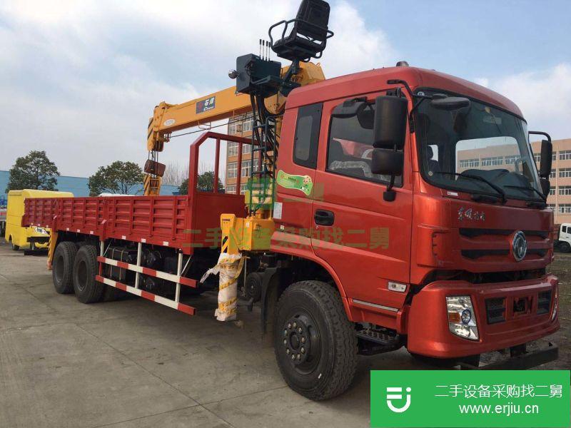 湖北出售二手東風天龍前四后八隨車吊