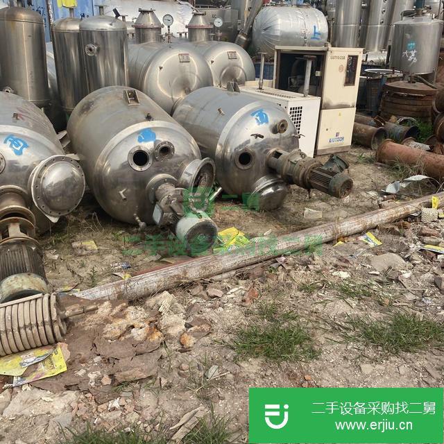 山東出售二手搪瓷不銹鋼反應釜