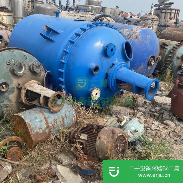 山東出售二手搪瓷不銹鋼反應釜