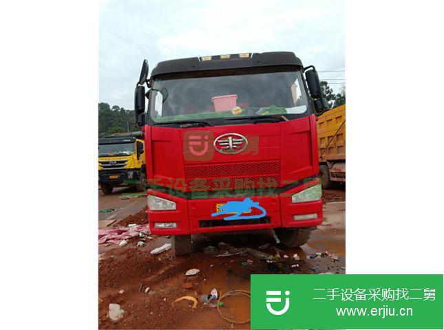 云南出售二手一汽解放J6后八輪自卸車