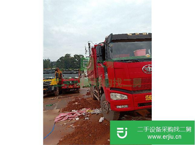 云南出售二手一汽解放J6后八輪自卸車