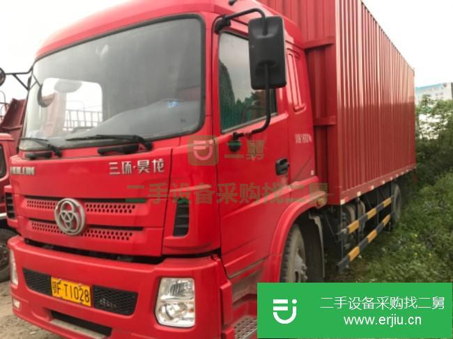 湖北出售二手三環(huán)十通昊龍廂式貨車(chē)