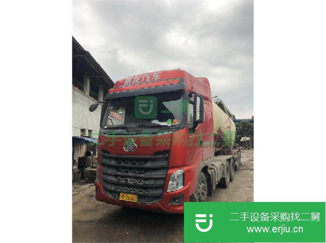 四川出售二手東風柳汽罐式半掛散灰車