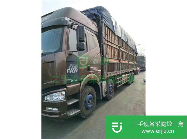 遼寧出售二手一汽解放J6前四后八高欄載貨車
