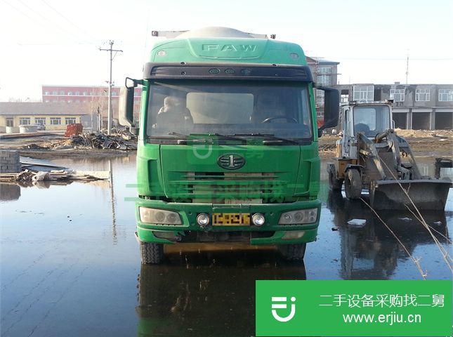 黑龍江出售二手一汽解放粉粒物料車