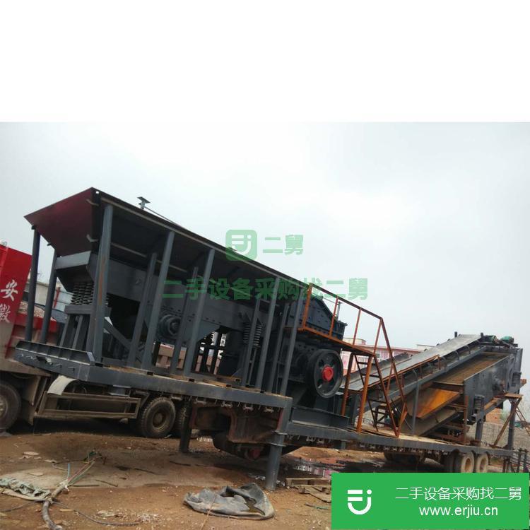 河南出售二手建筑垃圾移動(dòng)破碎機(jī)