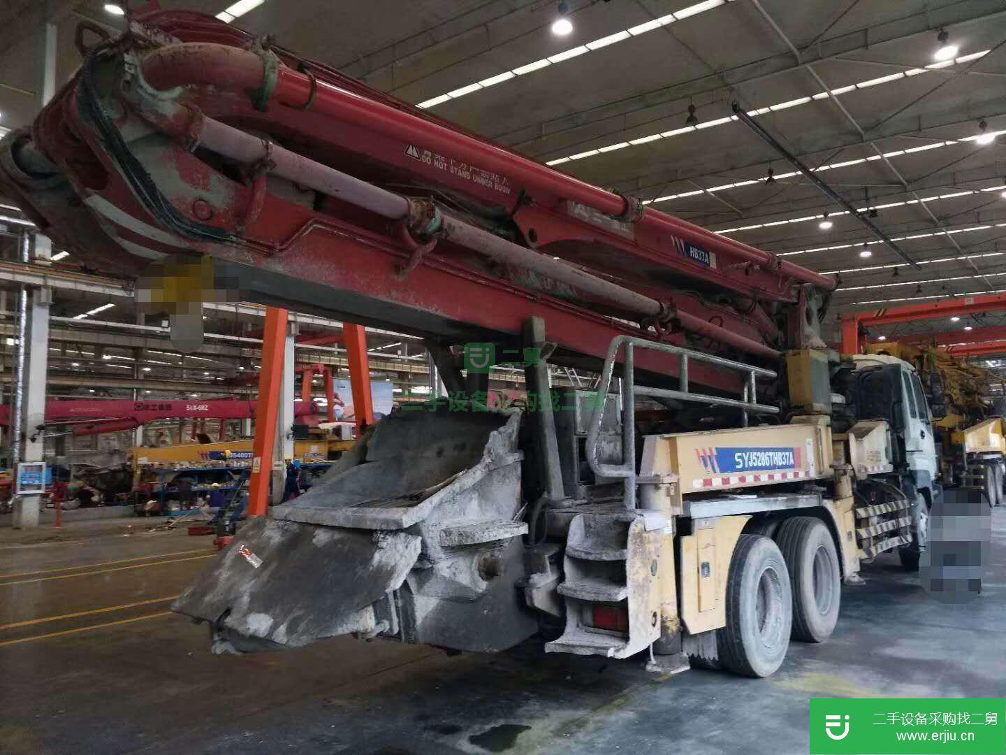 湖北出售二手日野41米混凝土泵車