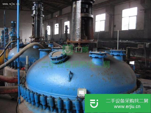 山東出售二手3000L搪瓷反應釜