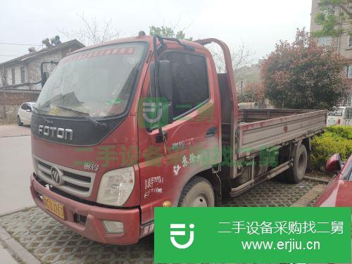 江蘇出售二手福田排半廂式貨車