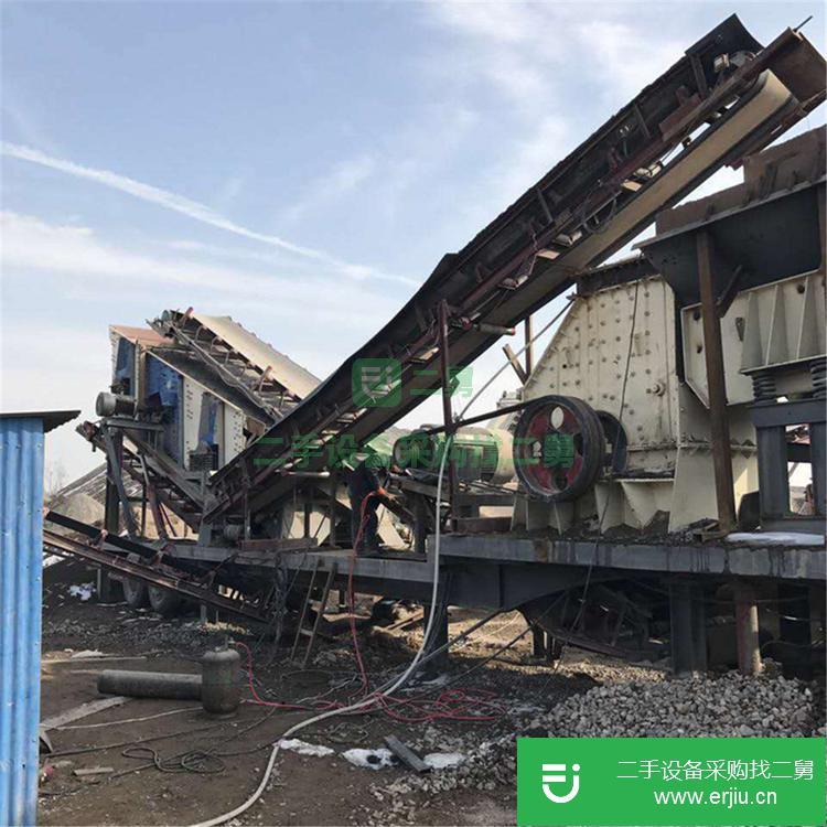 河南出售二手建筑垃圾移動(dòng)破碎機(jī)
