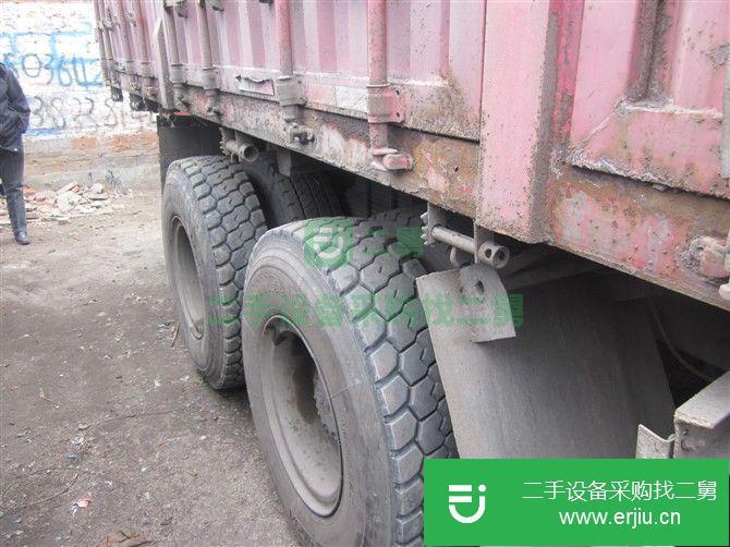 河南出售二手紅巖金剛前四后八偏翻自卸車