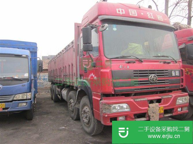 河南出售二手紅巖金剛前四后八偏翻自卸車