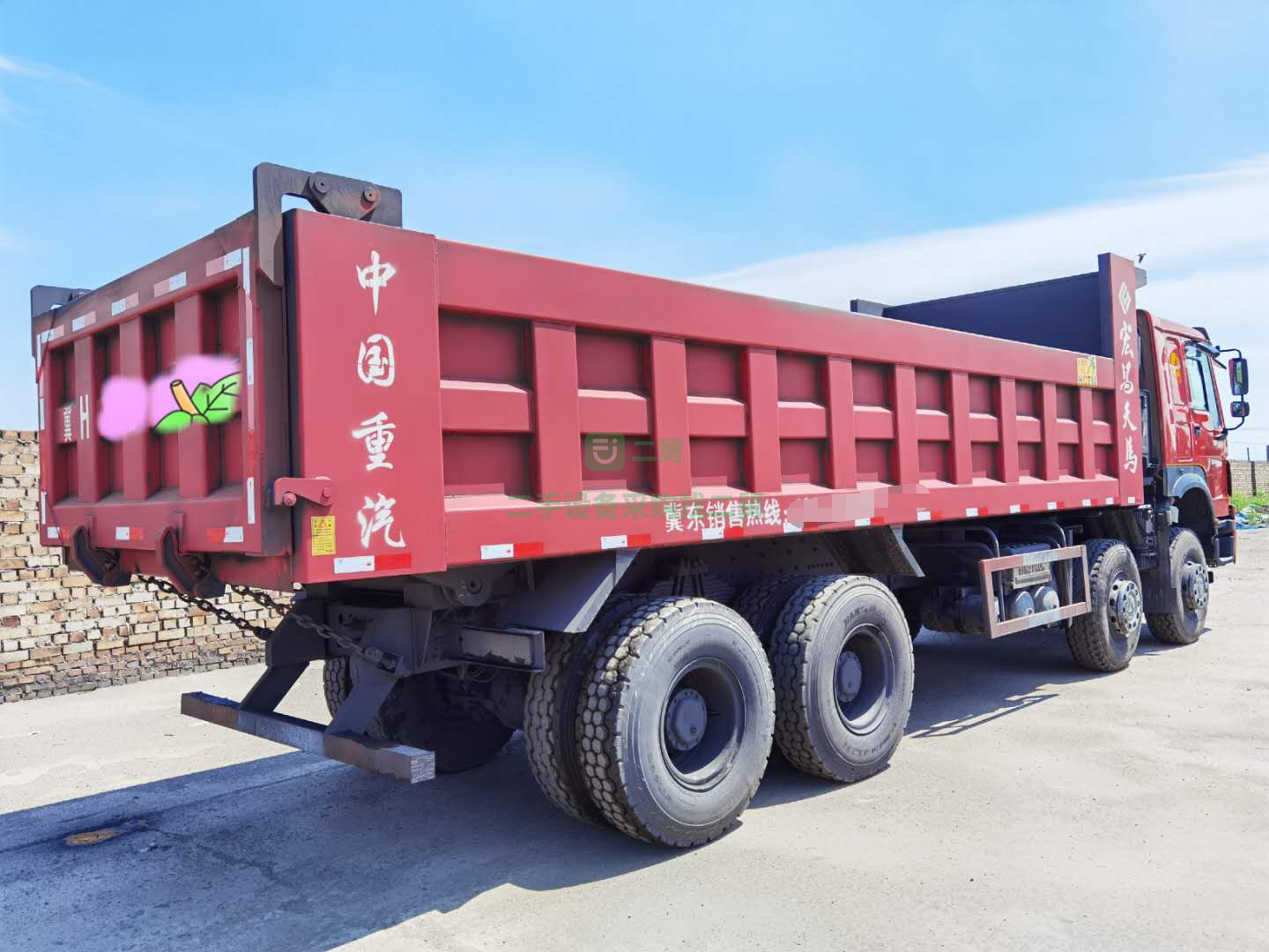 河北急售本地原車主一手車，380馬力純重型自卸車