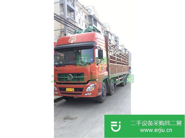 江蘇出售二手天龍前四后八倉柵載貨車