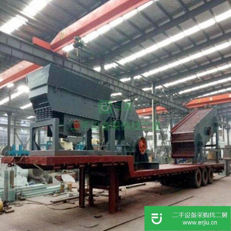 河南出售二手CD-80輪胎式移動破碎機