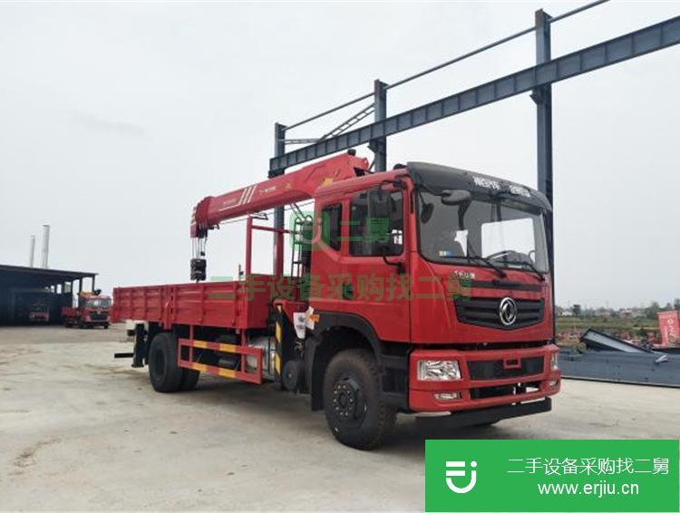 湖北出售二手東風10噸4節臂單橋吊車