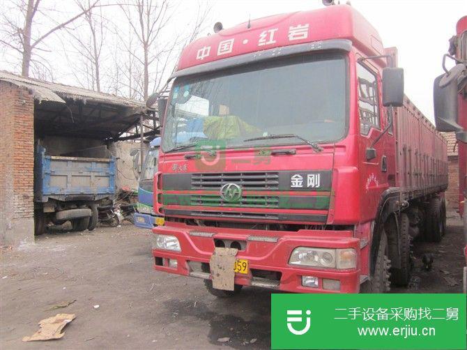 河南出售二手紅巖金剛前四后八偏翻自卸車