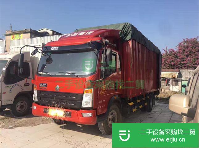 廣東出售二手豪沃廂式載貨車